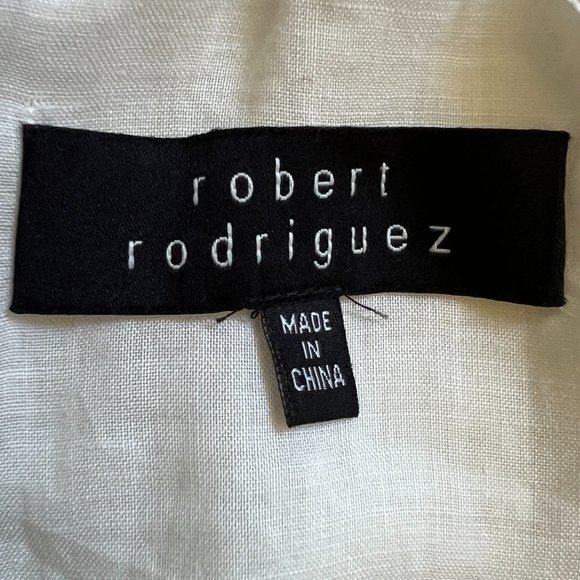 Robert Rodriguez Ivory Ramie Halter Top 8 - Picture 6 of 13